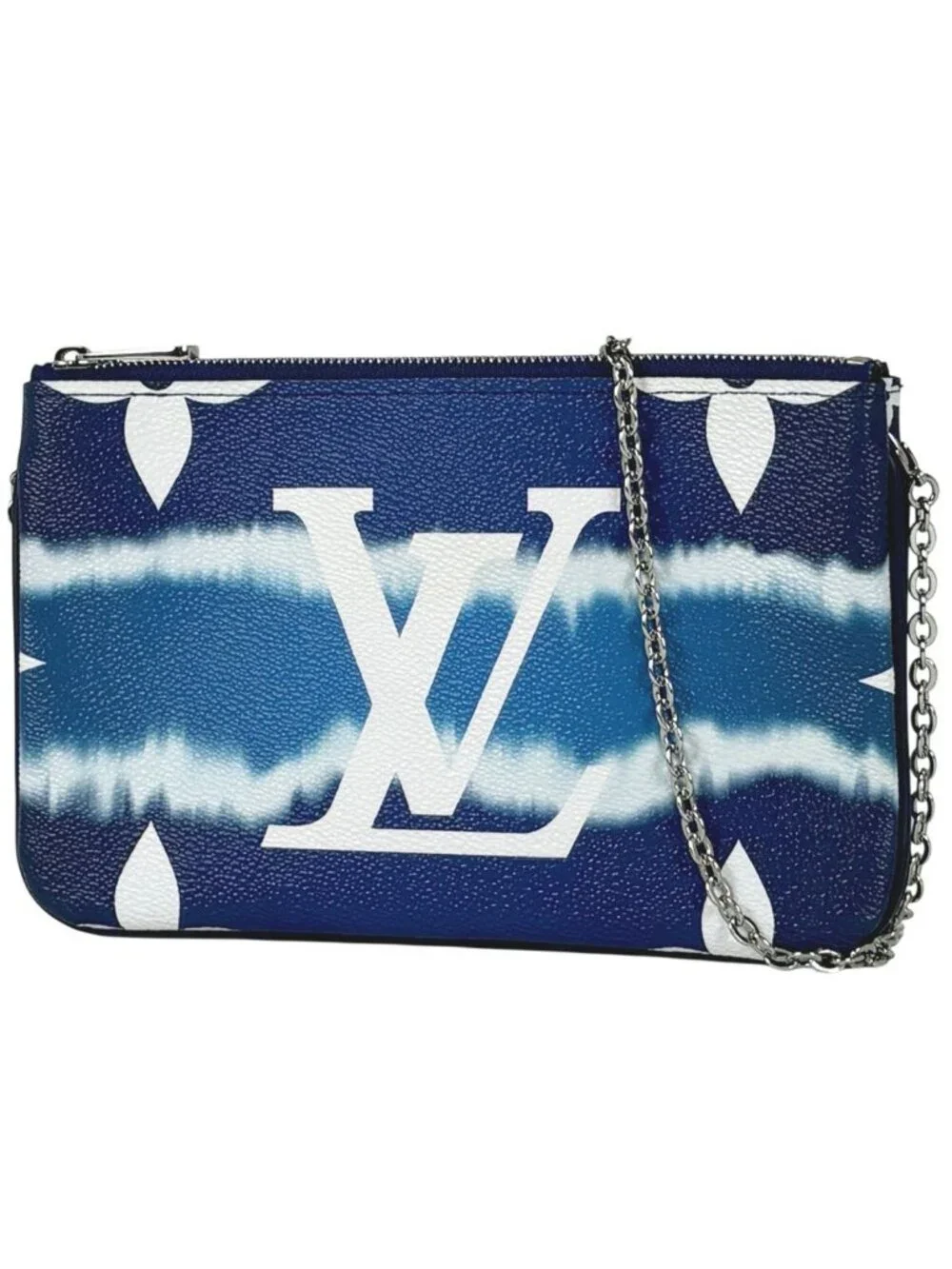 Louis Vuitton Pochette Double Zip LV Escale 2-Way Clutch Shoulder Bag Monogram